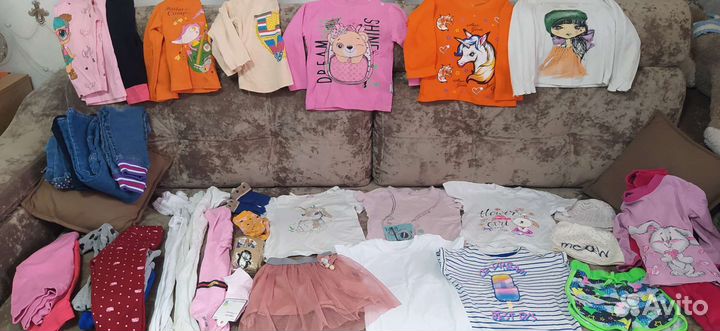 Детские вещи пакетом для девочек 92-104