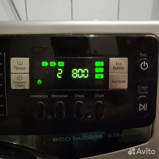Стиральная машина samsung eco bubble 6 кг