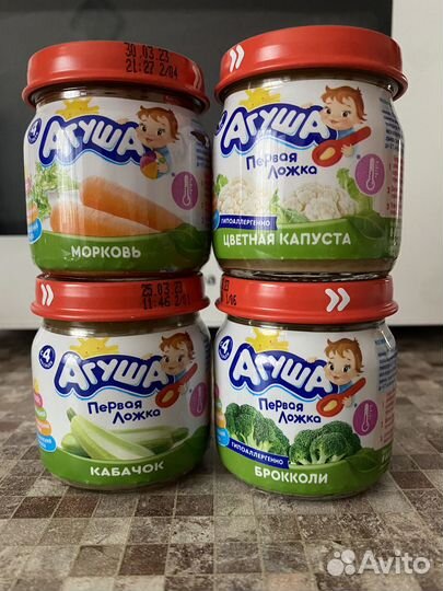 Овощное пюре агуша