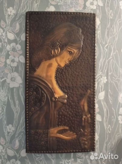 Настенное панно СССР чеканка