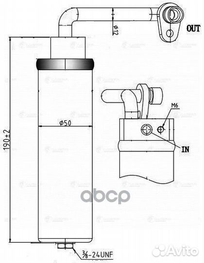 Ресивер-осушитель конд. для а/м Nissan Qashqai