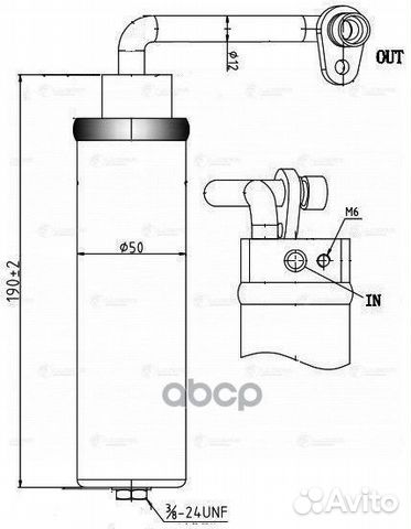 Ресивер-осушитель конд. для а/м Nissan Qashqai