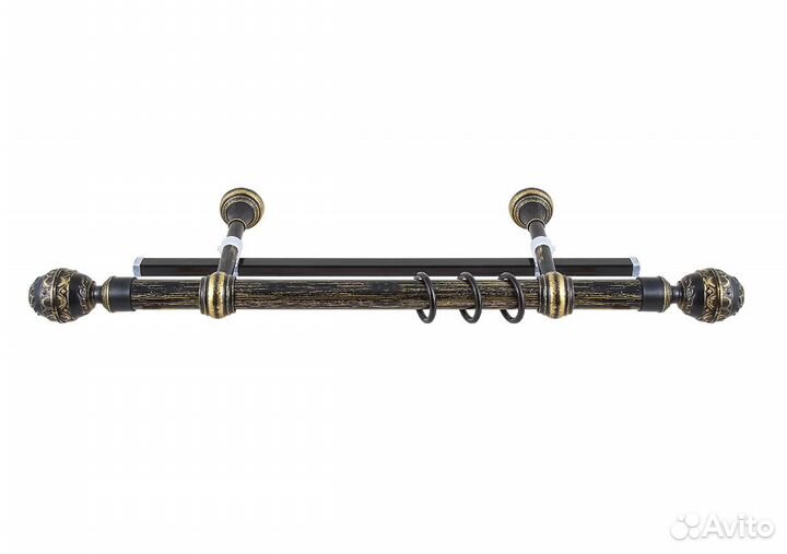 Карниз Валанс с У-шиной 240 см черное