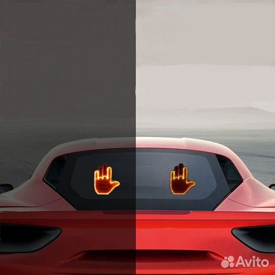 Светодиодный фонарь со средним пальцем