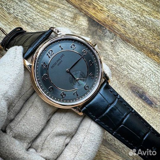 Часы мужские Patek Philippe кварц серые