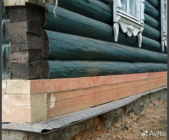 Поднятие домов и замена венцов