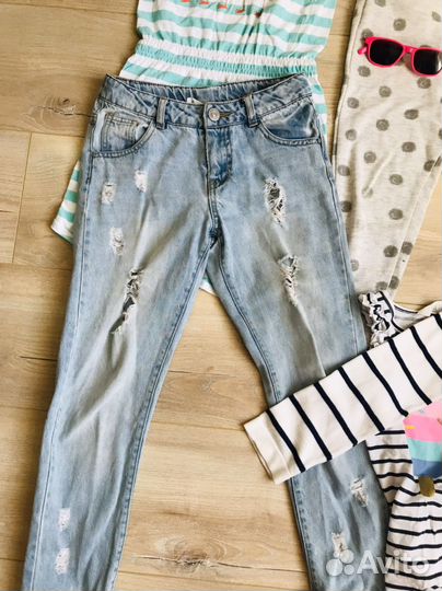 Вещи пакетом для девочки120см Испания /турция