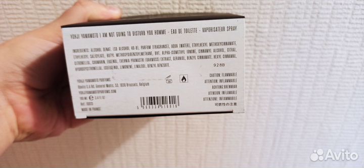 Мужская туалетная вода Yohji Yamamoto 100ml