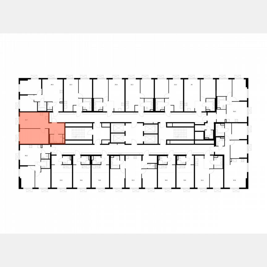 1-к. квартира, 43,7 м², 16/24 эт.