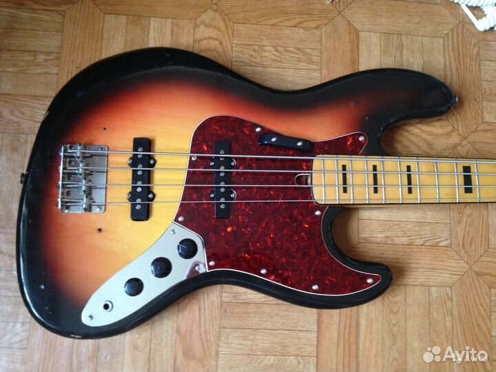 1975 Gneco Jazz Bass JB 75 Япония Клен накладка