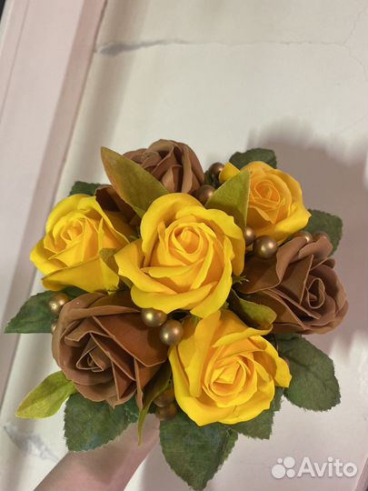 Букет цветов из мыла розы из мыла