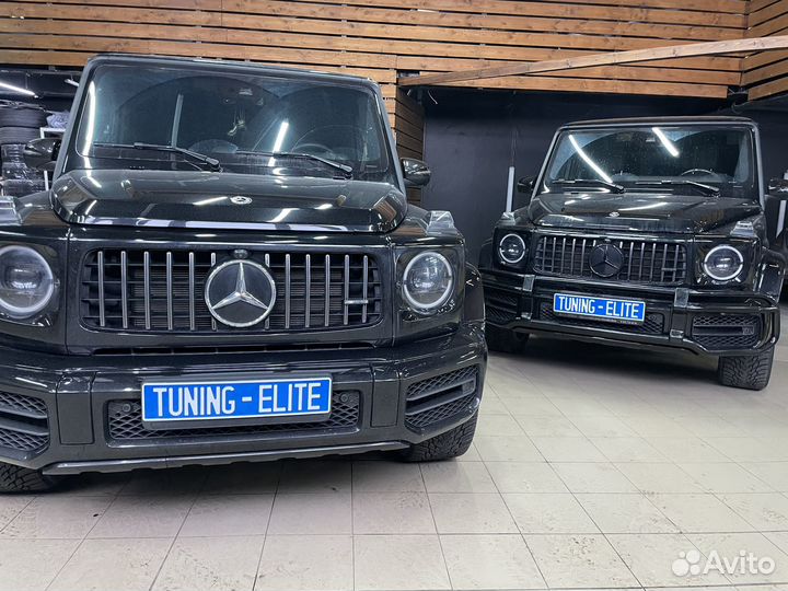 Карбоновые вствки в салон на Mercedes G63 / 350d