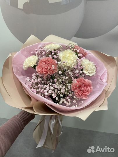 Букет цветы гипсофила подарок