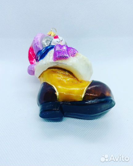 Елочная игрушка. Польша. Стекло