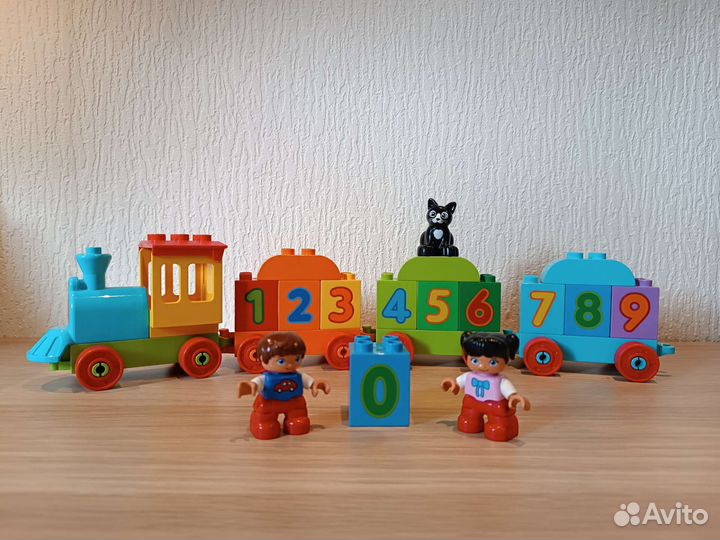 Lego duplo парад животных + поезд считай и играй