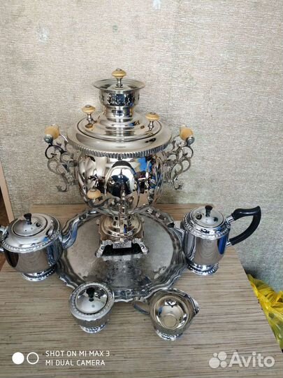 Самовар комбинированный с набором