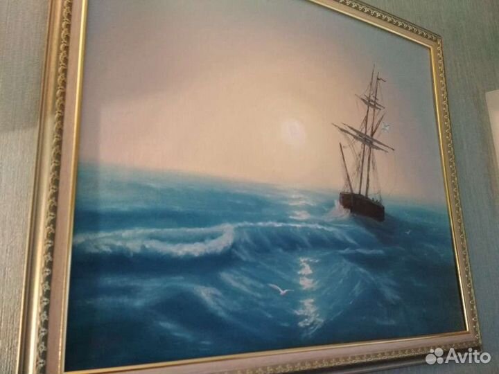 Картина Солнечный свет. Вольная копия Айвазовского