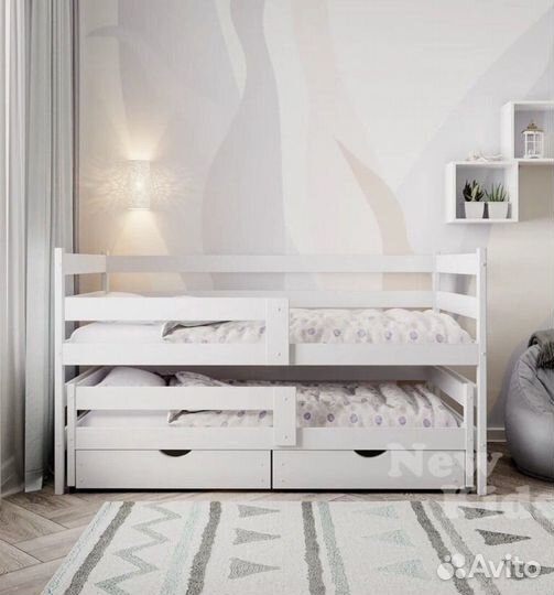 Двухъярусная кровать выдвижная