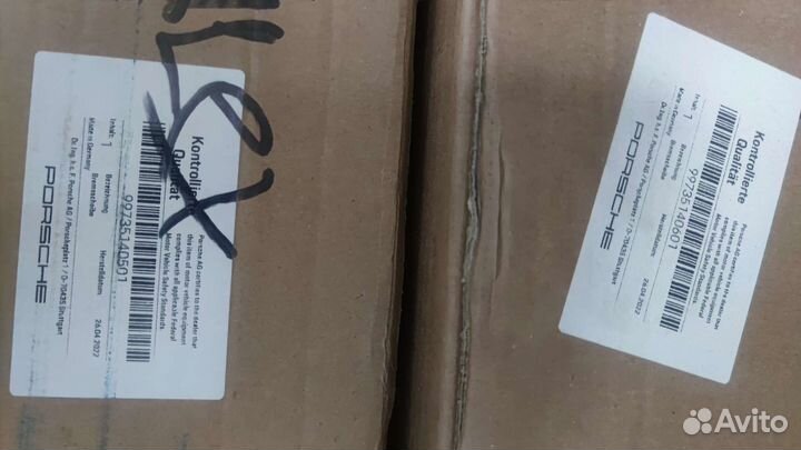 Тормозные диски Porsche 911 turbo 997 передние