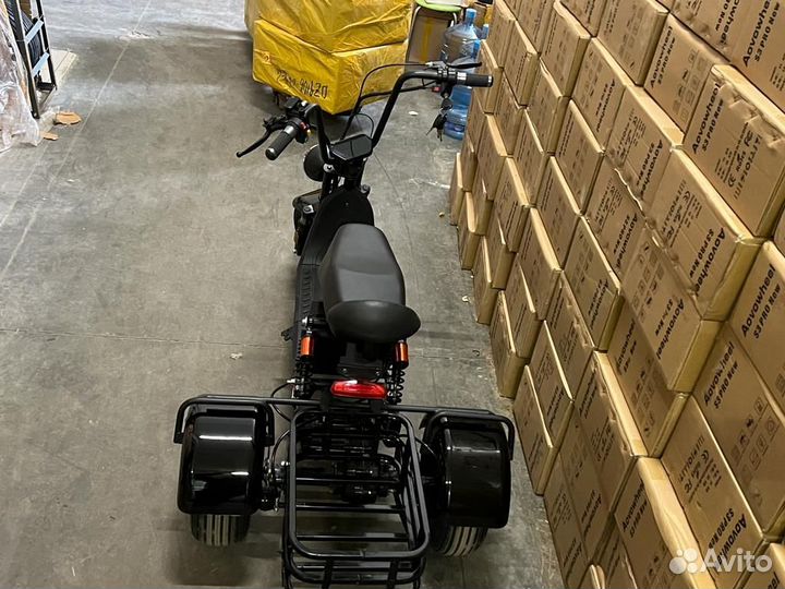 Электроскутер citycoco mini трехколесный оригинал