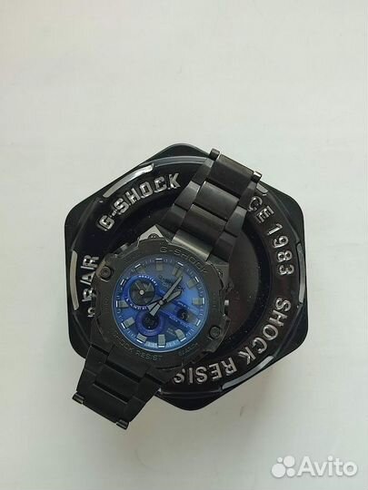 Часы Casio G-Shock GST-B400 стальные Черно-синие