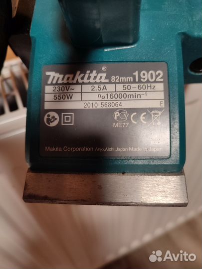Рубанок электрический makita 1902