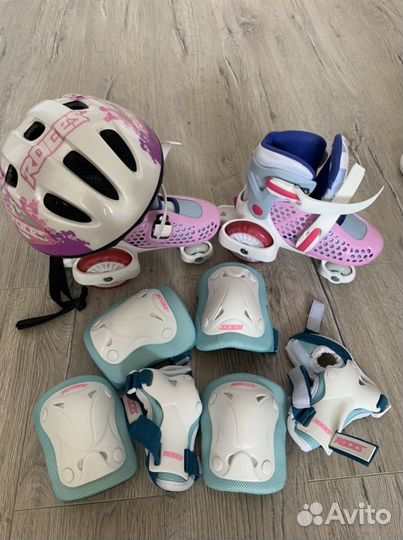 Детские ролики размер 29-32 и защита
