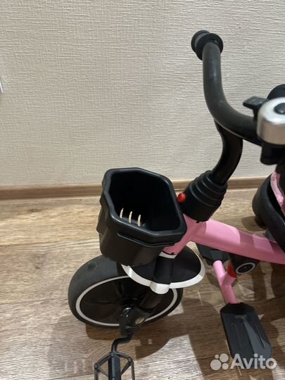 Трехколесный велосипед Kreiss с ручкой и тентом