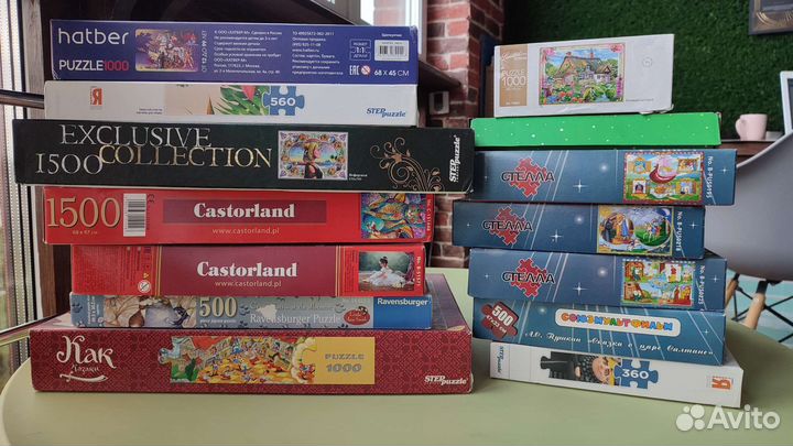 Пазлы много разных