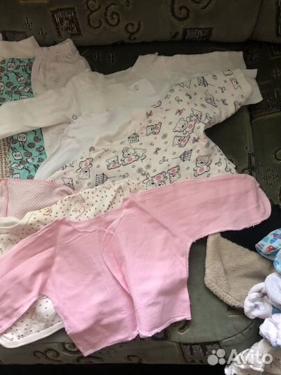 Детские вещи на девочку, пакетом, от 0-3