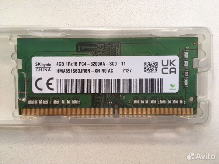 Оперативная память ddr4 hynix 4GB PC4-3200