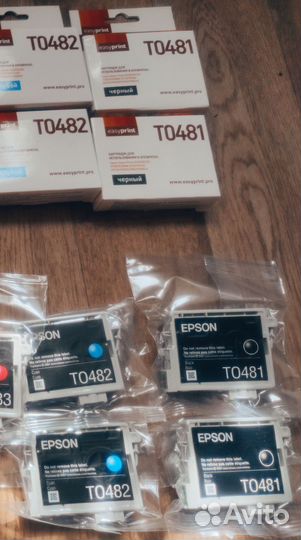 Картриджи Epson T0481 T0482 T0483 T0484 T0485