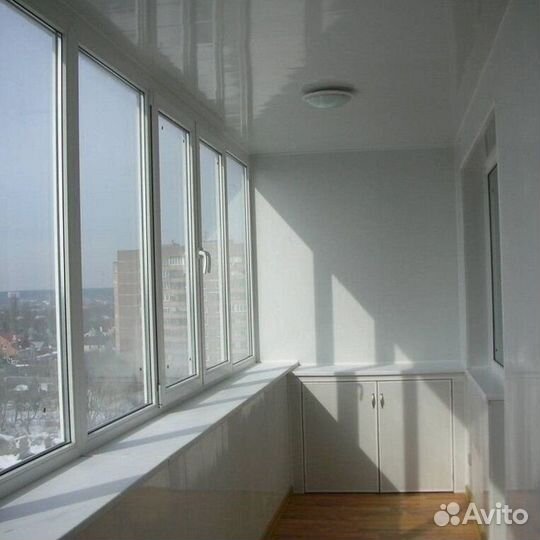 Остекление балконов и лоджий в рассрочку T1128