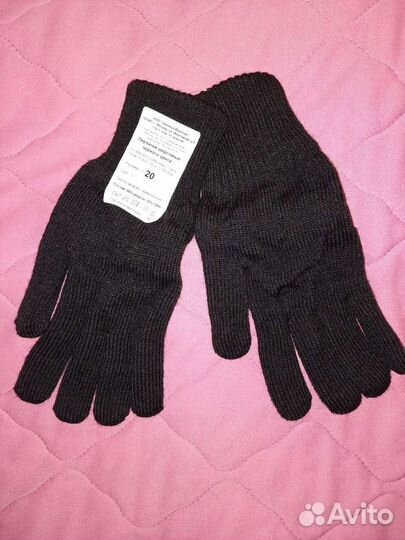 Перчатки полушерстяные мужские армейские