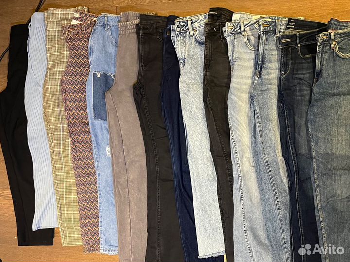 Джинсы брюки женские пакетом 42