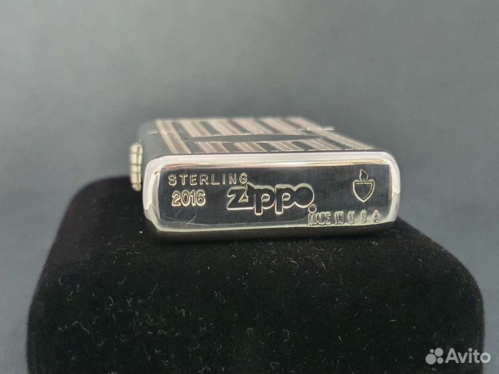 Зажигалка Zippo Armor - Sterling Silver Rope '16