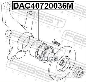 DAC40720036M подшипник ступ. пер. Suzuki Splas