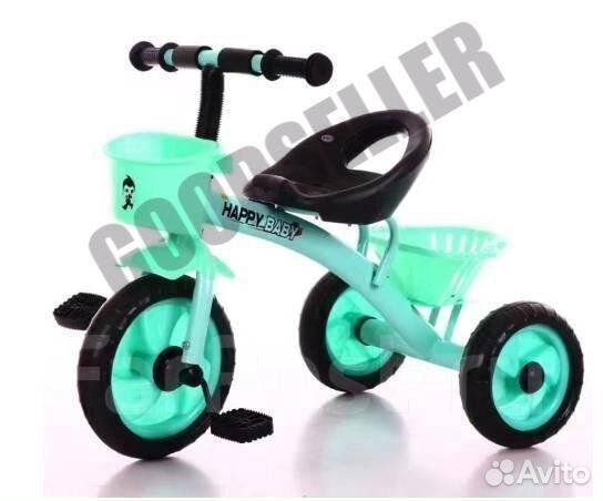 Велосипед трехколесный HappyBaby.1,5+Разные цвета