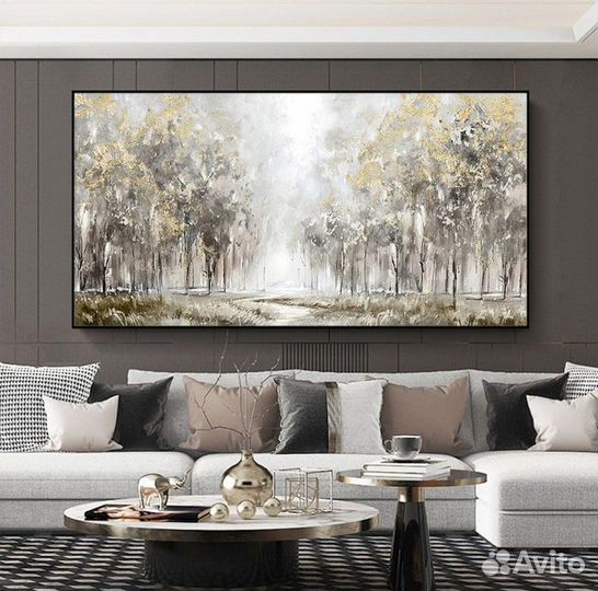 Стильная картина большая Дерево для интерьера