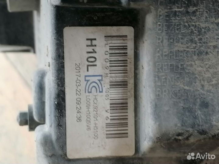 Solaris 2 18г Фара Линза передняя левая оригинал