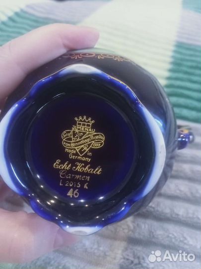 Немецкий фарфор Ilmenau Ehcht Kobalt