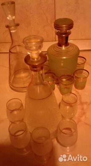 Графины со стопками СССР