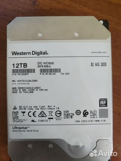 Western Digital Ultrastar 12Tb
