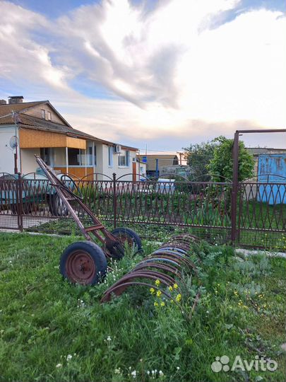 Одноосная телега и грабли