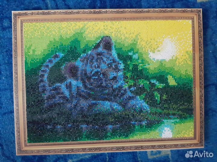 Картина, алмазная мозайка, готовая. 3 шт