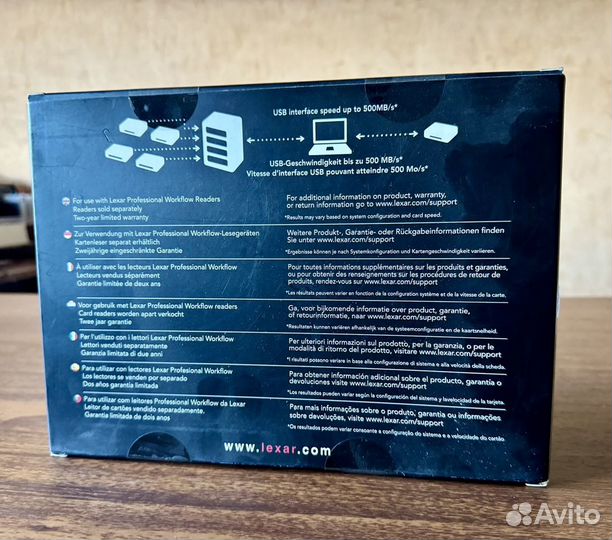 Картридер Lexar Pro Workflow HR1 USB Hub RB