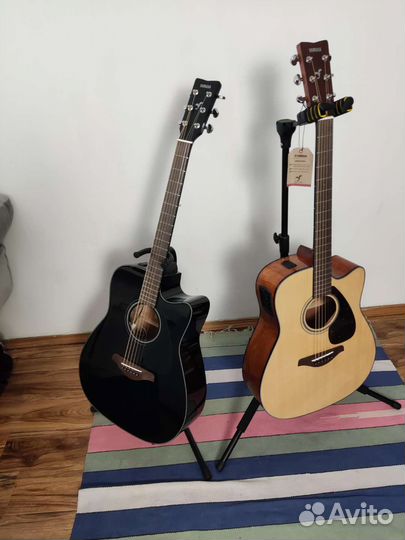 Электроакустическая гитара Yamaha fgx800c bl и nt