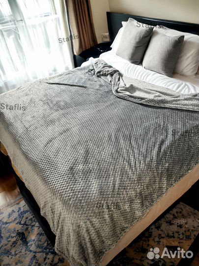 Плед на кровать евро покрывало на диван