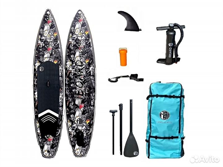 Сапборд iBoard Pro 12'6 Black / Sup доска