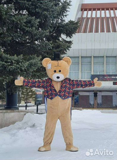 Белый мишка поздравление от ростовых кукол